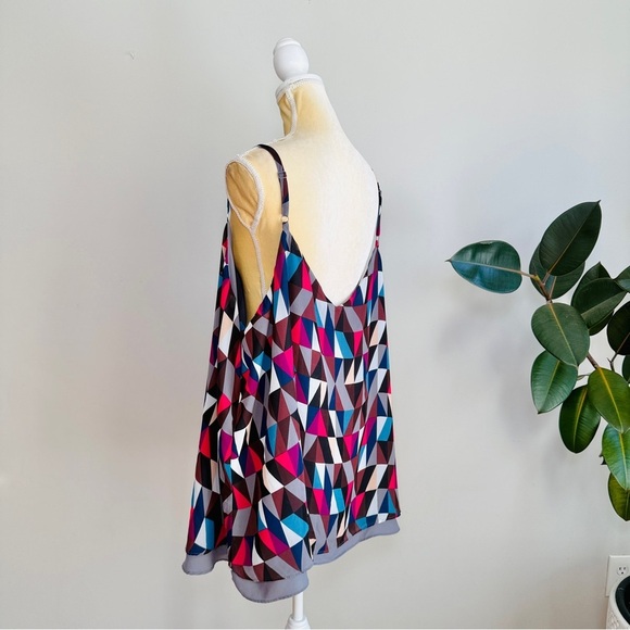 Torrid Sophie Geo Chiffon Double Layer Swing Cami - Picture 7 of 9